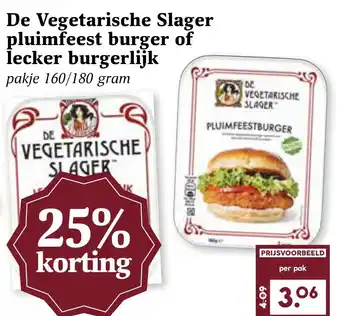 CoopCompact De Vegetarische Slager pluimfeest burger of lecker burgerlijk aanbieding