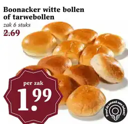 CoopCompact Boonacker witte bollen of tarwebollen aanbieding