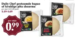 CoopCompact Daily Chef gestoomde bapao of kruidige pita shoarma aanbieding