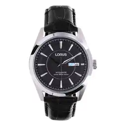 Lucardi Lorus horloge automaat met lederen band aanbieding