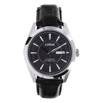 Lucardi Lorus horloge automaat met lederen band aanbieding