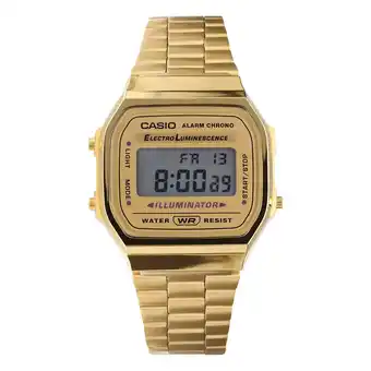 Lucardi Casio Retro Digitaal Horloge Goudkleurig A168WG-9EF aanbieding