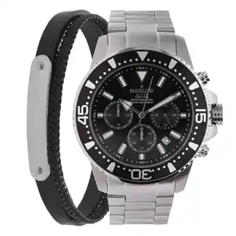 Lucardi Marlow Miller cadeauset met stalen armband aanbieding