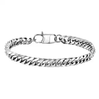 Lucardi Gerecycled stalen armband gourmet mat aanbieding