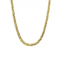 Lucardi Zilveren goldplated herenketting aanbieding