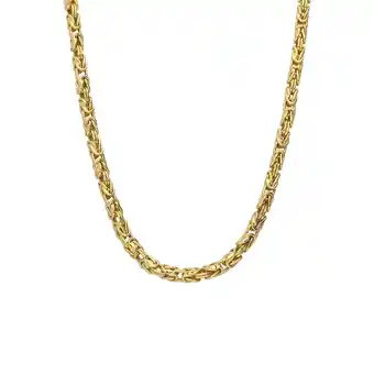 Lucardi Zilveren goldplated herenketting aanbieding