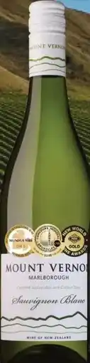 Gall & Gall Mount Vernon Sauvignon Blanc 75CL aanbieding