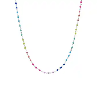 Lucardi Zilveren kinderketting met kralen bal multi aanbieding