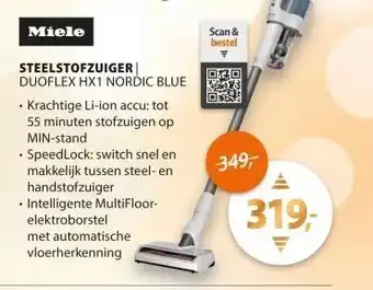Expert Miele Duoflex HX1 Blauw aanbieding
