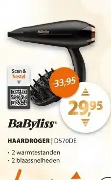 Expert Babyliss D570DE Zwart aanbieding