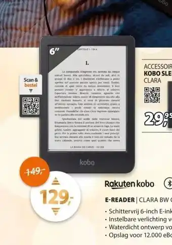 Expert Kobo Clara BW Zwart aanbieding