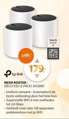 Expert TP-Link Deco X55 (3-pack) aanbieding