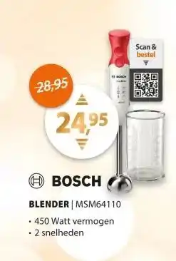 Expert Bosch MSM64110 Rood aanbieding