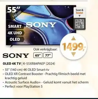 Expert Sony K-55XR84PAEP (2024) BRAVIA 8 aanbieding