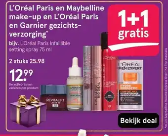 Etos L'Oréal Paris en Maybelline make-up en L'Oréal Paris en Garnier gezichts- verzorging aanbieding