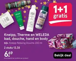 Etos Kneipp, Therme en WELEDA bad, douche, hand en body aanbieding