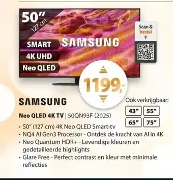 Expert Samsung Neo QLED 4K 50QN93F (2025) aanbieding