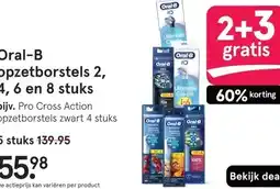 Etos Oral-B opzetborstels 2, 4, 6 en 8 stuks aanbieding