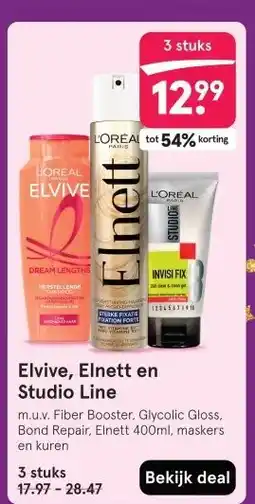 Etos Elvive, Elnett en Studio Line aanbieding