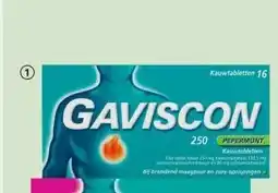 DA Gaviscon kauwtablet pepermunt aanbieding