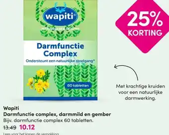 DA Wapiti Darmfunctie complex, darmmild en gember aanbieding