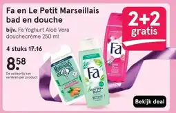 Etos Fa en Le Petit Marseillais bad en douche aanbieding