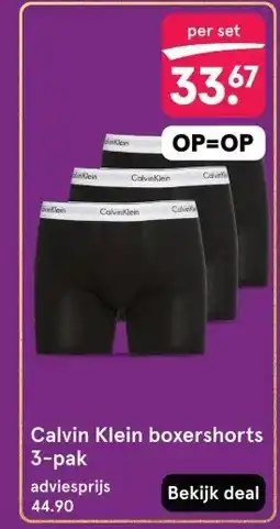 Etos Calvin Klein boxershorts aanbieding