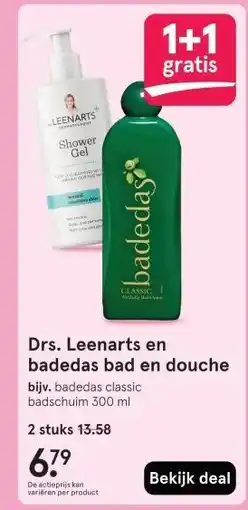 Etos Drs. Leenarts en badedas bad en douche aanbieding
