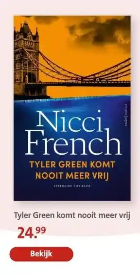 Bruna Tyler Green komt nooit meer vrij aanbieding