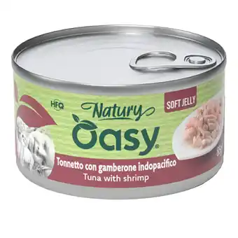 Zooplus Oasy Natural Adult 70 g natvoer voor katten - Voordeelpakket: Tonijn met Garnalen (12 x 85 g) aanbieding