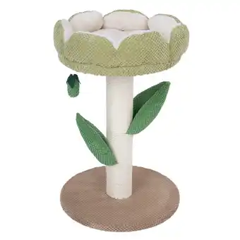 Zooplus TIAKI Nature krabpaal Blossom Lichtgroen kat aanbieding