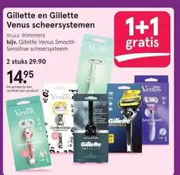 Etos Gillette en Gillette Venus scheersystemen aanbieding