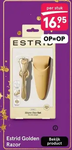 Etos Estrid Golden Razor aanbieding