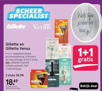 Etos Gillette en Gillette Venus aanbieding