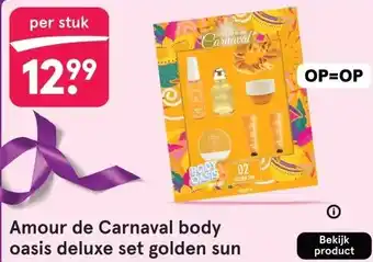 Etos Amour de Carnaval body oasis deluxe set golden sun aanbieding