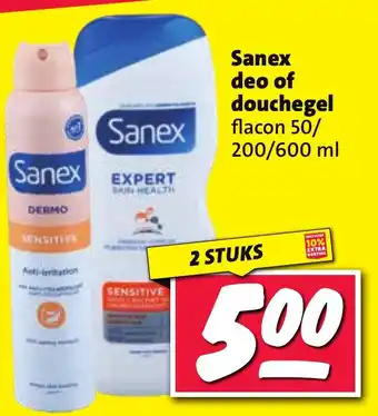 Nettorama Sanex deo of douchegel aanbieding