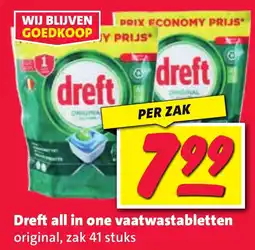 Nettorama Dreft all in one vaatwastabletten aanbieding