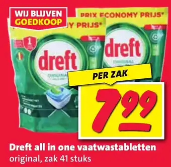 Nettorama Dreft all in one vaatwastabletten aanbieding