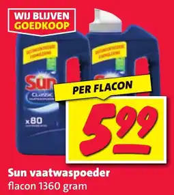 Nettorama Sun vaatwaspoeder aanbieding