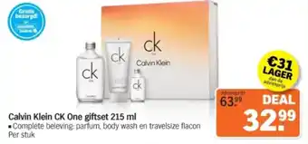 Albert Heijn Calvin Klein CK One giftset aanbieding