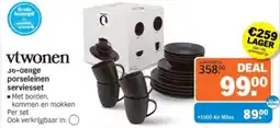Albert Heijn vtwonen 36-delige porseleinen serviesset aanbieding