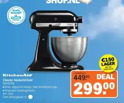 Albert Heijn KitchenAid Classic keukenmixer 5K45EOB aanbieding