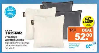 Albert Heijn Tristar Draadloze warmtekussens aanbieding