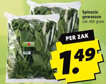 Boni Spinazie gewassen aanbieding