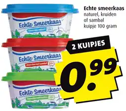 Boni Echte Smeerkaas aanbieding