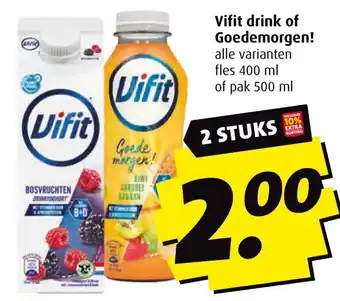 Boni Vifit drink of Goedemorgen! aanbieding