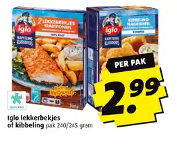 Boni Iglo lekkerbekjes of kibbeling aanbieding