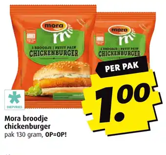 Boni Mora broodje chickenburger aanbieding