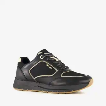 Scapino Tamaris dames sneakers zwart goud aanbieding