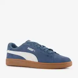 Scapino Puma Smash 3.0 heren sneakers blauw wit aanbieding